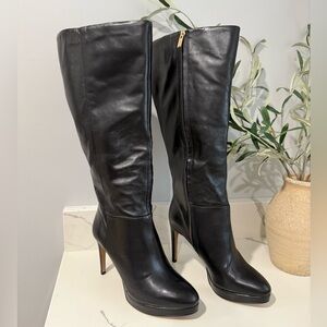 Vince Camuto Women’s Valeria, Black Knee High Boots, Size 6.5, Wide Calf